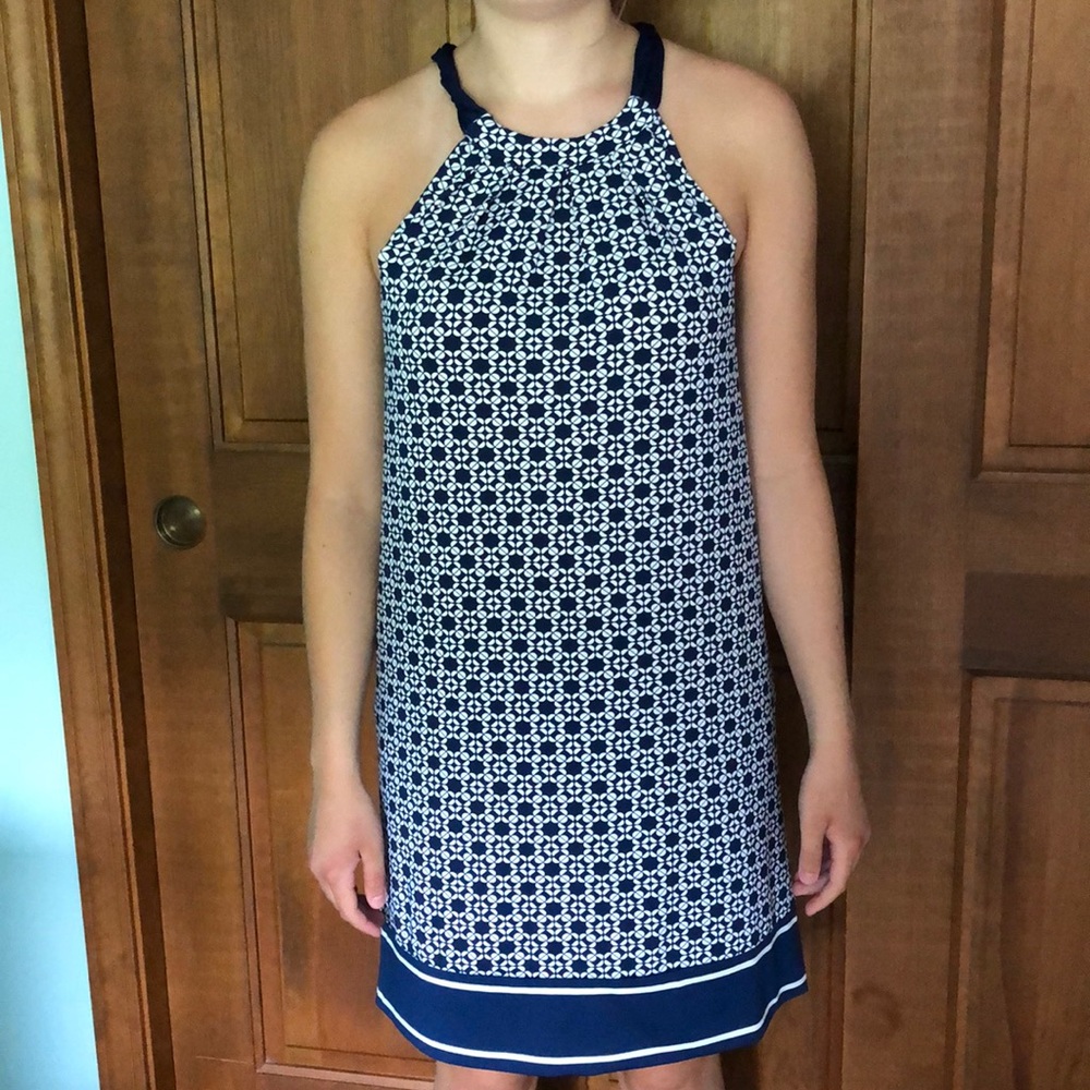 Marley lily blue and white dress